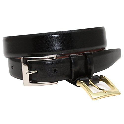 Torino Leather Italian Croce Calf Double Buckle Belt