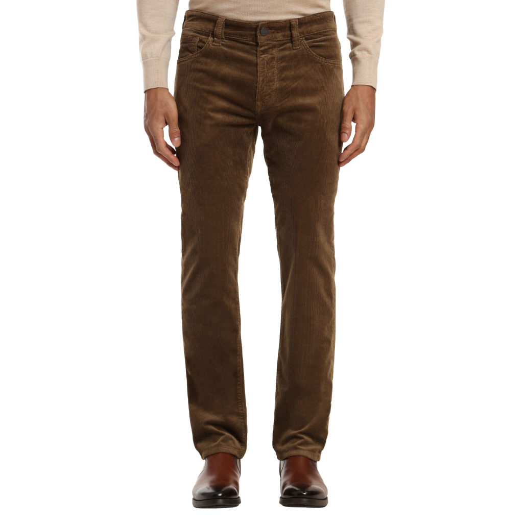 34 Heritage Men's Charisma Relaxed Straight Corduroy Trouser Pants, Tobacco Cord