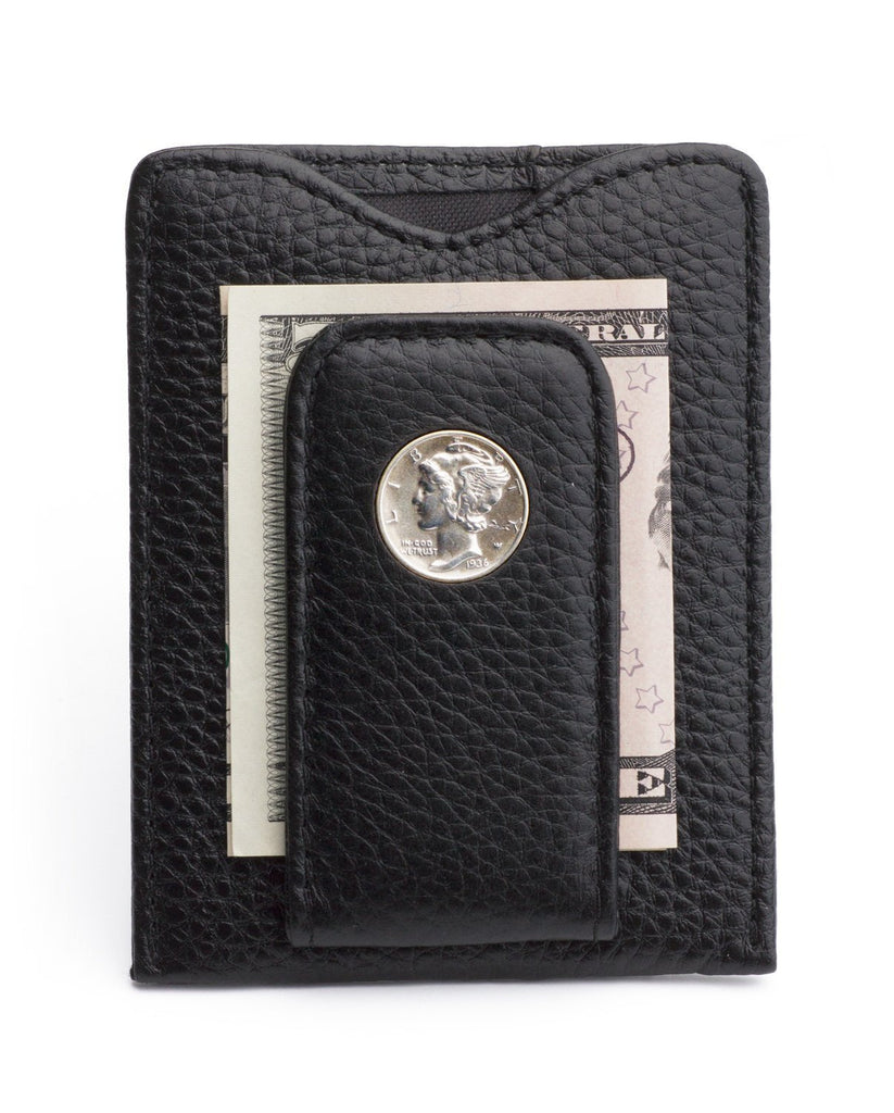 Tokens & Icons Mercury Dime Money Clip Wallet - Black (80M-BLK)