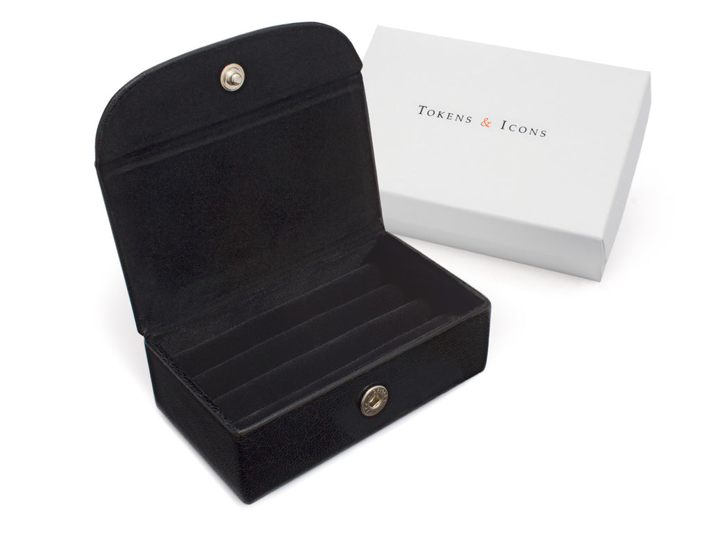 Tokens & Icons 3 Pair Cufflinks Travel Case (803)