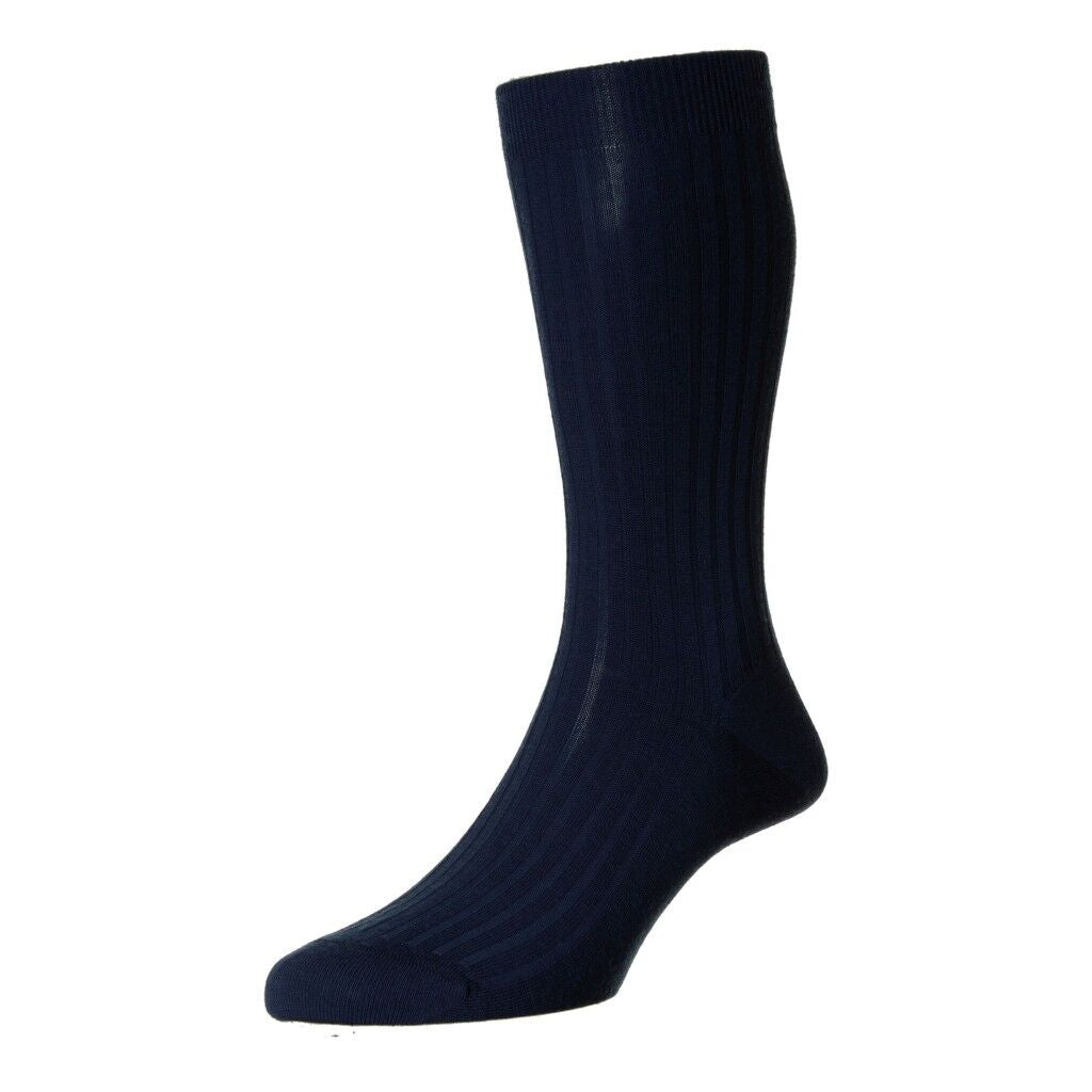 Pantherella Laburnum Merino Wool Blend Mid Calf Mens Dress Socks