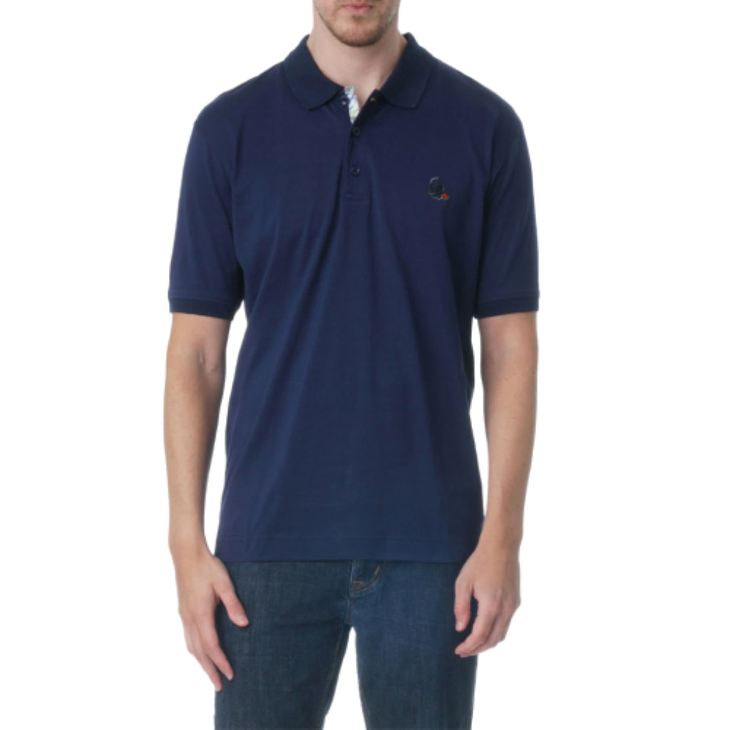 Robert Graham Archie Short Sleeve Classic Fit Cotton Knit Men's Polo Shirt