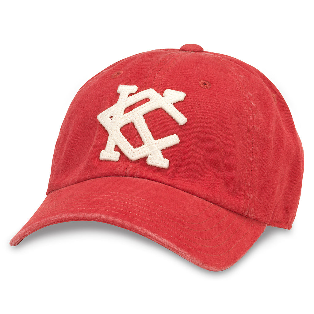 American Needle Archive Independent Baseball League Kansas City All Nations Dad Hat (44747A-KCAN-DKRD)