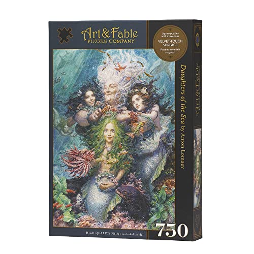 Art & Fable, Daughters of The Sea by Anton Lomaev, 750 Piece Fine Artwork Premium Adult Jigsaw Puzzle