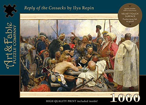 Art & Fable, "Reply Of The Cossacks" By Ilya Repin, 1000 Piece Fine Artwork Premium Adult Jigsaw Puzzle