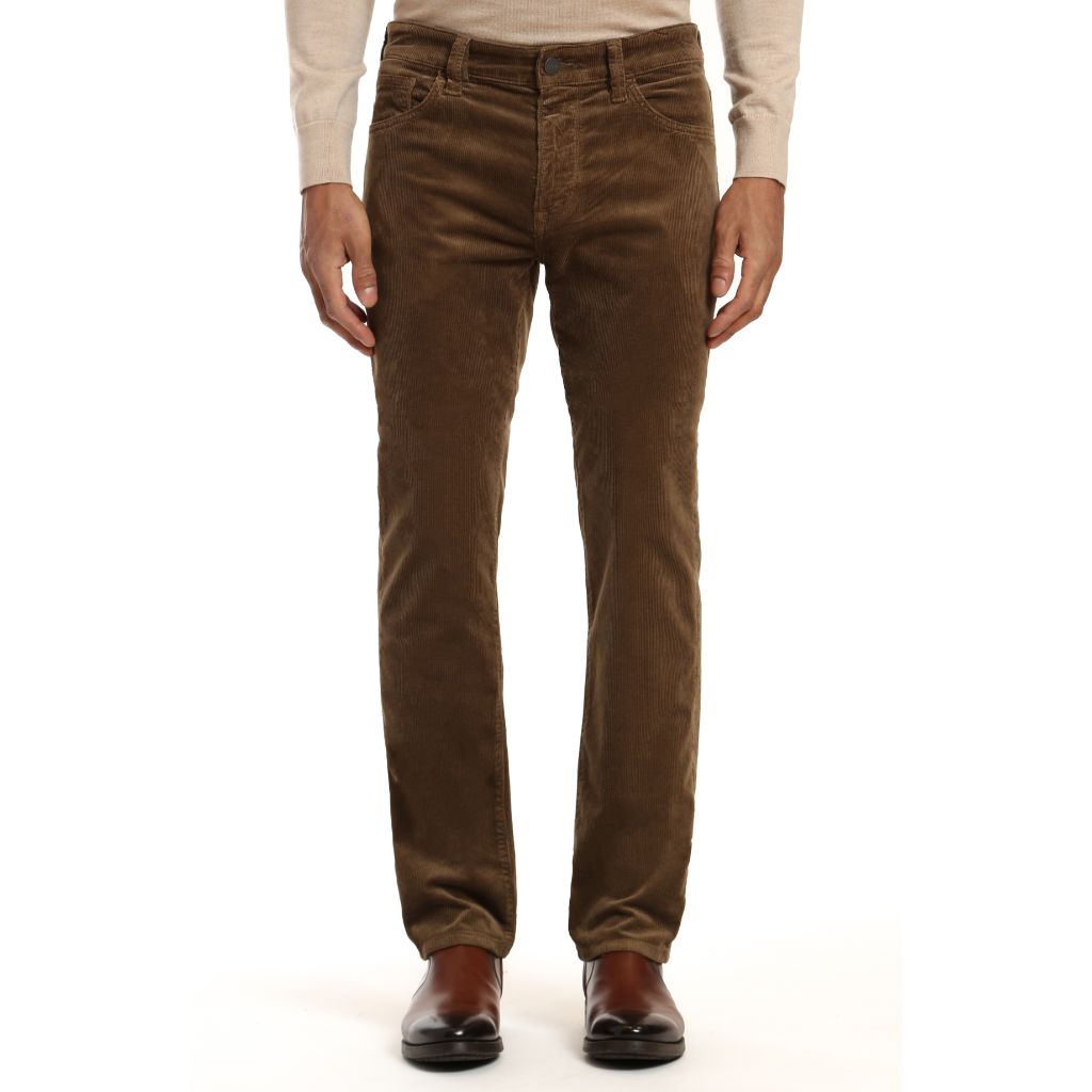 34 Heritage Men's Charisma Relaxed Straight Corduroy Trouser Pants, Tobacco Cord