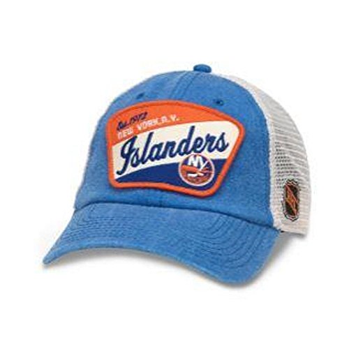 American Needle Ravenswood NHL Team Mesh Hat, New York Islanders, Ivory/Royal (43422A-NYI)