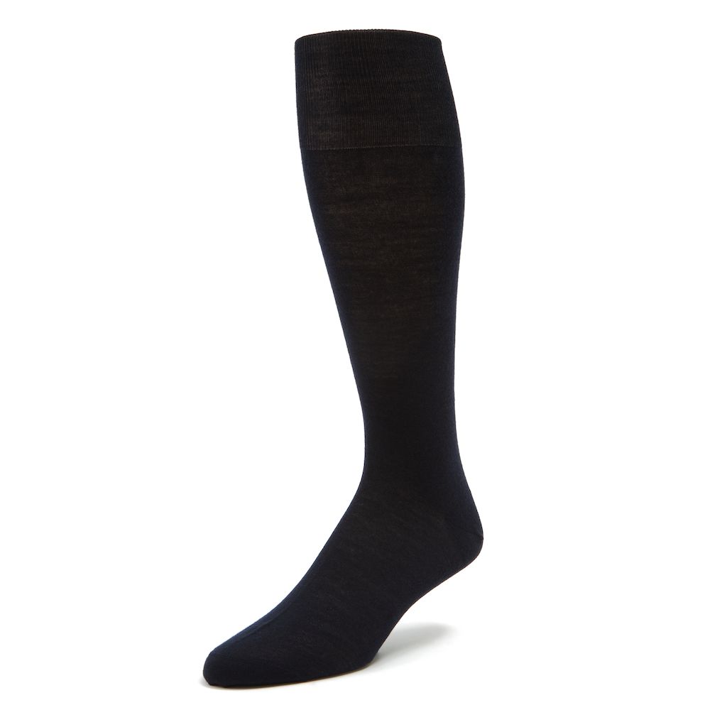 Bresciani Over-The-Calf Merino Wool Men's Italian Dress Socks