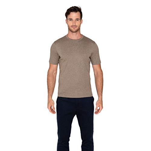 Raffi Men’s Short Sleeve Premium Crew Neck Tee Shirt 100% Aqua Cotton, The Lafayette