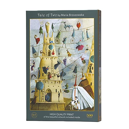 Art & Fable, "Tale of Two" By Maria Brzozowska, 500 Piece Fine Artwork Premium Adult Jigsaw Puzzle