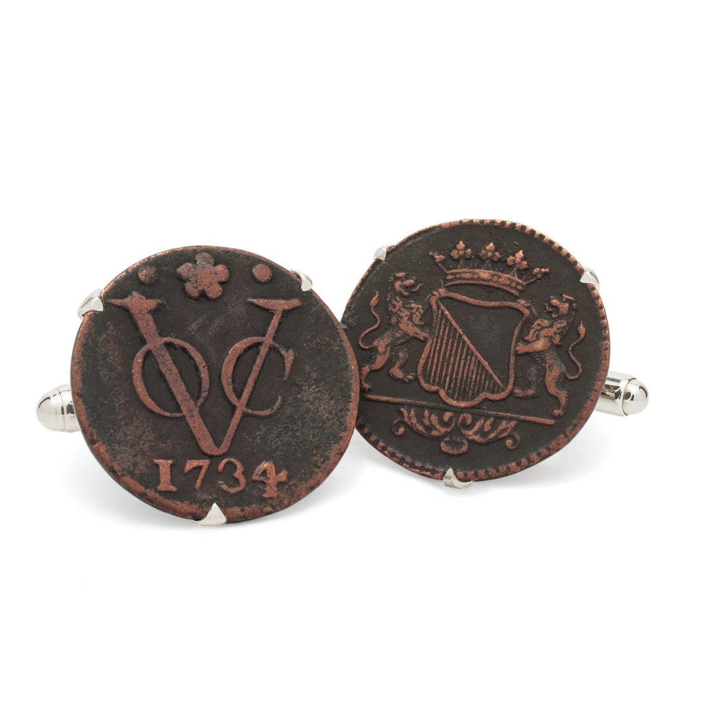 Tokens & Icons Dutch East Indian Company VOC Coin Cufflinks (55VOC)