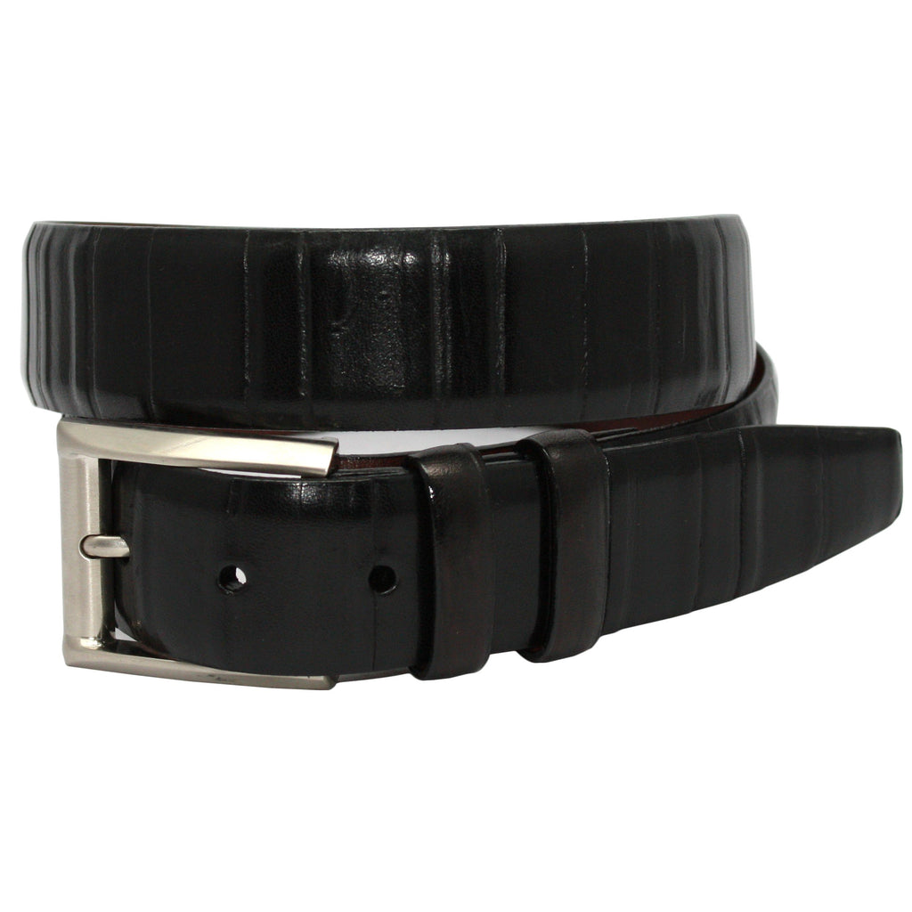 Torino Leather Italian Ribbed Calfskin Belt