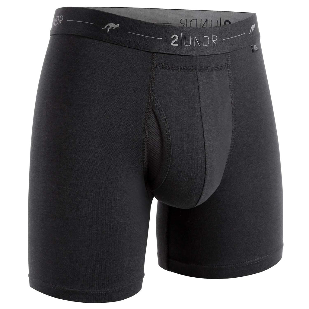 2UNDR Mens Day Shift 6" Boxer Brief Underwear
