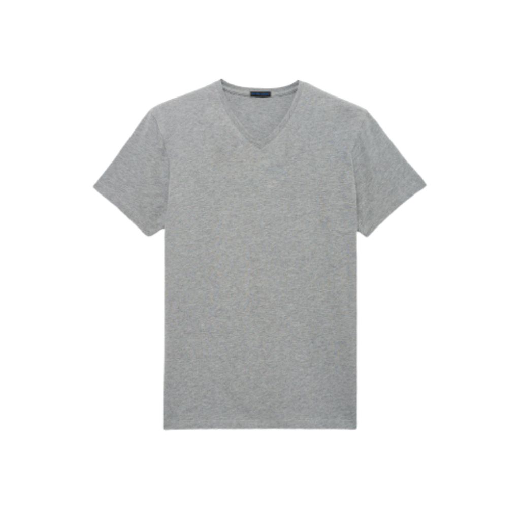 Patrick Assaraf Iconic T-Shirt Short Sleeve V-Neck Regular Fit Pima Cotton Solid Color Men's Tee