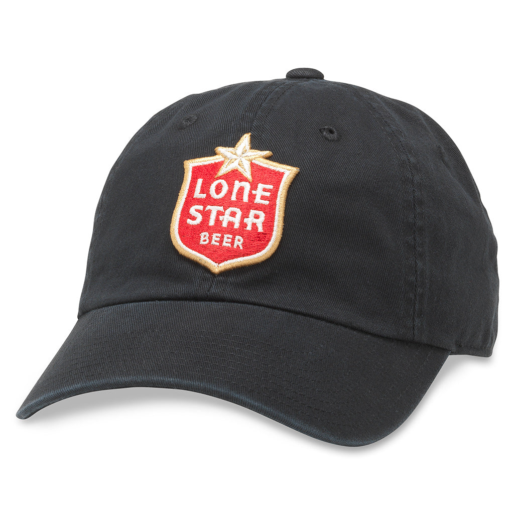 American Needle Ballpark Lone Star Beer Baseball Dad Hat (PBC-1901H-BLK)