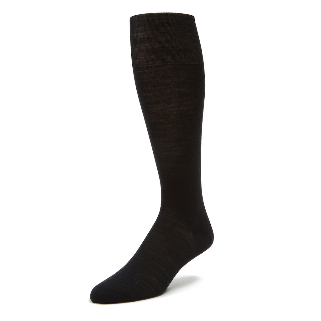 Bresciani Over-The-Calf Merino Wool Men's Italian Dress Socks